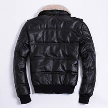 Winter Jacket Genuine Cowhide Leather Jackets Duck Down Coat for Men Plus Size 2020 Doudoune HommeHA-805 KJ1143 2024 - buy cheap