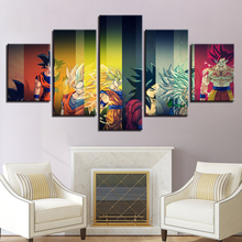 Wall Art Canvas Painting Prints Pictures 5 Pieces Modern Home Decor Anime Super Roles Poster Living Room Decoration Painted 2024 - buy cheap