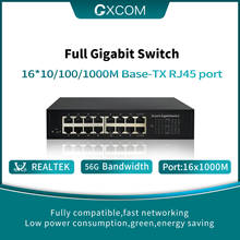 16 Port 10/100/1000Mbps network Switch  Desktop Switch Fast Ethernet Network Switch LAN Hub16 RJ45 Ethernet 2024 - buy cheap
