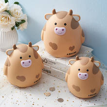 Cartoon Cute Cows Shaped Piggy Bank Money Box Large Savings Box Savings Box For Coins Notes Alcancia Birthday Easter Gift 2024 - buy cheap