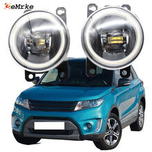 Светодиодсветодиодный дневные ходовые огни Angel Eye для Suzuki Vitara LY 2015 2016 2017 2018 2019 эскудо Grand Vitara, противотуманные фары с режущими линзами 2024 - купить недорого