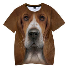 Dog 3D Printing Tops Funny Animal 3D Printed T Shirt Unisex Casual T-shirt Hip Hop Streetwear Oversized Tee Tops 2024 - buy cheap