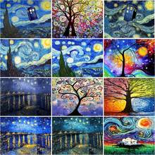SDOYUNO 5D DIY full square diamond painting landscape Abstract Sky cross stitch kit mosaic picture rhinestone embroidery decorat 2024 - buy cheap