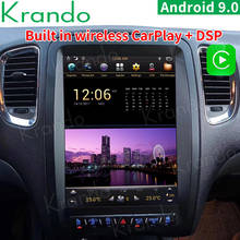 Krando-REPRODUCTOR Multimedia con pantalla Vertical para coche, Radio de 12,1 pulgadas, Android 9,0, 4G, 64G, estilo Tesla, Carplay inalámbrico, para Dodge Durango 2012-2019 2024 - compra barato