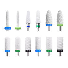 Ceramic Nail Drill Bit Pedicure Drill Milling Cutter for Manicure Machine Pedicure Caps Ceramic Drill Nail Polish Tools 2021 2024 - buy cheap