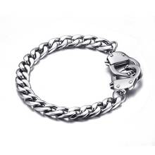 Fashion Korean Jewelry silver color titanium steel friendship bracelets for men and women 2024 - buy cheap