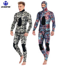 Conjunto de camuflaje de cuerpo completo para hombre, traje de buceo de 3MM/5MM para deportes acuáticos, pesca submarina, traje de neopreno con capucha, neopreno magnético 2024 - compra barato