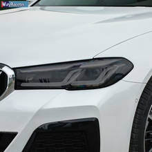 Película protectora para faros delanteros de coche, pegatina transparente de TPU negra para BMW serie 5, Facelift G30, G31, 2020, 2021, accesorios 2024 - compra barato