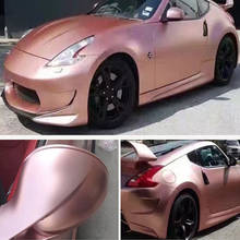 Adesivo vinil rosa dourado para carro 152cm * 3m, adesivo envoltório, decalque que, bolha, livre, envolvimento de carro, filme 2024 - compre barato