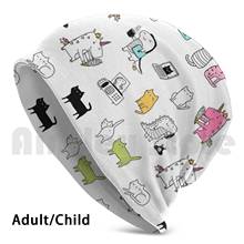 Cats. Dinosaurs. Unicorn. Sticker Set. Beanie Hedging Cap DIY Print Cushion Ice Cream Doodle Unicorn Kitten Dinosaur 2024 - buy cheap