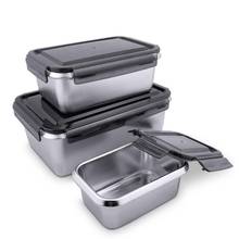 Stainless Steel Lunch Box Food Bento Storage Container Crisper with Cover 2024 - buy cheap