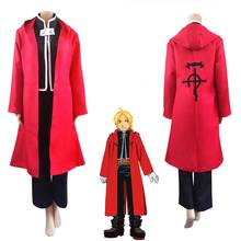 Anime Full Metal Alchemist Cosplay Edward Elric Costume Men Women Role Play Halloween Carnival Party Full Set Costumes Tops Pant 2024 - buy cheap