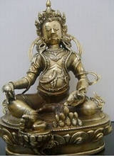 Estátua tibetana budista em bronze kubera g, estátua --- 326 +++ 1 de 30 cm e 3.0 kg 2024 - compre barato
