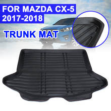 Boot Mat Rear Trunk Liner Cargo Mud Pad Kick Guard Protector Car Accessories For Mazda CX-5 CX5 2017 2018 Floor Tray Carpet 2024 - buy cheap