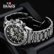 HAIQIN Skeleton Watch Men 2020 Automatic Mens Watches Top Brand Luxury Watches For Men Mechanical Wristwatch Waterproof Relogio 2024 - buy cheap