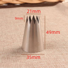 #366 Large Open Star Piping Nozzle Cake Decorating Tools Stainless Steel Icing Cream Nozzles Bakeware Pastry Tips 2024 - buy cheap