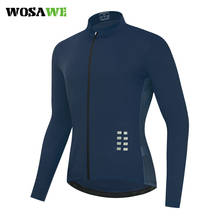 WOSAWE-Camiseta de manga larga para Ciclismo, camisa de equipo profesional de malla transpirable con bolsillos, de secado rápido, para verano y primavera 2024 - compra barato