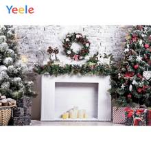 Christmas Tree Fireplace Living Room Interior Baby Portrait Backdrop Vinyl Photography Background For Photo Studio Photophone 2024 - buy cheap