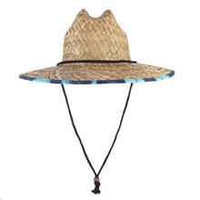 Sombrero clásico de paja para hombres y mujeres, Pajita de playa en verano, para el sol, verano al aire libre, ancho, sombrero con visera de Jazz, Panamá 2024 - compra barato