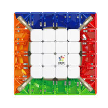 Yuxin pouco mágico 6x6 cubo magneitc stickerless 6x6 cubo mágico 6 camadas velocidade cubo brinquedos de quebra-cabeça profissional para o presente das crianças 2024 - compre barato