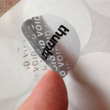 Etiquetas de seguridad impresas con texto de marca, sello de embalaje a prueba de manipulaciones, 35x35mm, 500 Uds. 2024 - compra barato