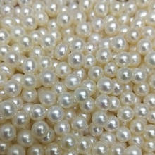 Perlas naturales de agua dulce de 3-9mm, perlas redondas sueltas, Color blanco, 100 unids/lote 2024 - compra barato