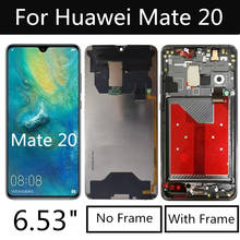 Tela lcd para celular huawei, 6.53 polegadas, touch screen, digitalizador, montagem, para HMA-L09 mate 20 2024 - compre barato