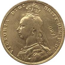 24-K banhado a ouro Britânico Moedas copiar 1891 2024 - compre barato