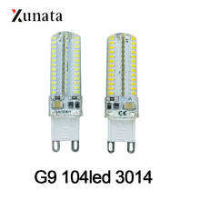 Lâmpada led smd3014, ac 110v 220v g9, 3w/5w, 64leds/104leds, para substituição de lâmpadas halógenas 2024 - compre barato