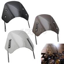 1set Cafe Racer ABS Motorcycle Headlight Windshield Wind Deflector Windscreen Universal 5-7inch for Harley Honda Yamaha Suzuki 2024 - buy cheap