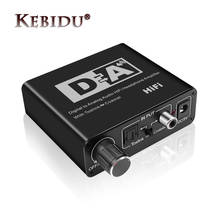 Kebidu Digital Para Analógico Conversor De Áudio Óptico Toslink Para Coaxial E Coxial Para Bi-direcional Óptico Interruptor RCA 3.5mm DAC 2024 - compre barato