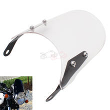 Clear Motorcycle Windscreens Pare-brise ABS Wind Deflectors Windshield For Triumph Bonneville T 100/120 T120 01-17 Thruxton 900 2024 - buy cheap