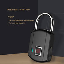 Smart Fingerprint Padlock Rechargeable Door Lock Electric Keyless Lock for Door Drawer Suitcase Smart Lock  Keyless Door Lock 2024 - buy cheap