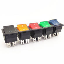5PCS KCD4 Rocker Switch ON-OFF 2 Position 4 Pins Electrical equipment With Light Power Switch Switch cap 16A 250VAC 2024 - buy cheap