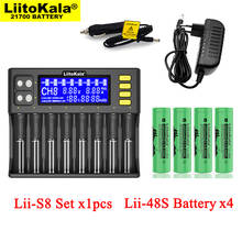 LiitoKala-cargador de batería de Lii-S8, accesorio para pilas recargables de 3,7 V, 18650 V, 1,2 V, AA, aaa, NiMH, 4 Lii-48S, 21700, 4800mAh, 1 unidad 2024 - compra barato