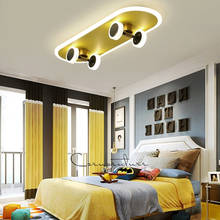 Lámpara de techo nórdica creativa para niños, luz de techo minimalista moderna con dibujos animados para dormitorio, estudio y sala de estar 2024 - compra barato