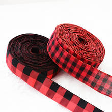 2 Yard Grid Printed Grosgrain Ribbons DIY Crafts Headwear Gift Wrapping Belt Party Christmas Decoration 38mm,50mm 2024 - buy cheap