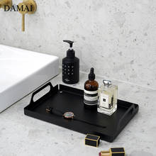 Nordic Modern Binaural Trays Decorative Iron Minimalist Cosmetic Perfume Display Tray Bathroom Restroom Toiletries Storage Plate 2024 - buy cheap