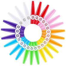 24 Pieces Plastic Kazoos 8 Colorful Kazoo Musical Instrument, Good Companion For Guitar, Ukulele, Violin, Piano Keyboard, Great 2024 - buy cheap