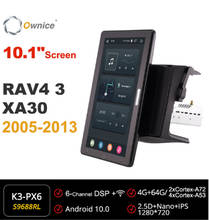 1280*720 Ownice Android 10,0 автомобильный радиоприемник для toyota RAV4 3 XA30 2005 2013 мультимедийный Видео Аудио Авто 10,1 дюймов поворотный 2024 - купить недорого