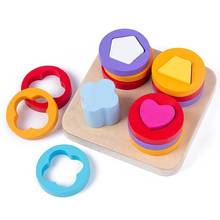 Baby Brain Development Toys Montessori Match Toy Geometric Sorting Board Wooden Blocks Kids Educational Toys Building Blocks 2024 - buy cheap