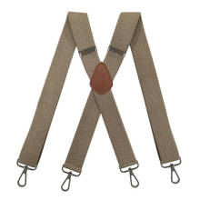 2021 Men Leather 4 Clip Elastic Braces Wedding Shirt Stay Locking Clamps Trousers Suspenders Adjustable Strap Garter Holder Belt 2024 - buy cheap