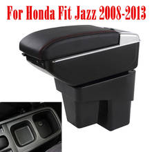 Reposabrazos para Honda Fit Jazz de segunda generación, caja de almacenamiento de contenido de tienda central con portavasos, Cenicero, interfaz USB, 2008-2013 2024 - compra barato