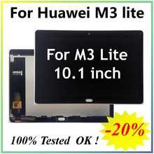 Lcd para huawei mediapad m3 lite 10 display touch screen digitador assembléia para mediapad m3lite 10 10.1 "BAH-AL00 BAH-W09 BAH-L09 2024 - compre barato