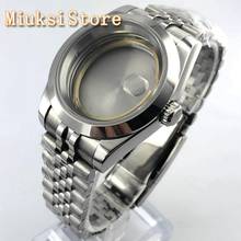 40mm sterile case sapphire glass date window jubilee strap fit ETA 2836, Miyota 82 series, NH35, Mingzhu DG 2813 3804 movement 2024 - buy cheap