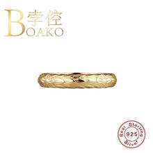 BOAKO Simple Silver Ring 925 Sterling Silver Anillos Gold Rings For Women Luxury 2020 Fine Jewelry Rings Bague Bijoux For Gifts 2024 - buy cheap