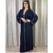 Fashion Muslim Dubai Arabic Turkish Cardigan Robe For Women Kaftan Black Abaya Kimomo Islamic Clothing Djellaba Caftan 2024 - buy cheap