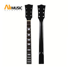 22 Fret Guitar Neck Maple Rosewood Fingerboare For LP Electric Guitar Replacement Black Glossy 2024 - buy cheap