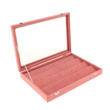 Elegant Earrings Ear Studs Storage Display Box Case Jewelry Holder Clear Lid 2024 - buy cheap