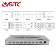 SZBITC 4K HDMI 8x1 Quad multi-просмотра HDMI коммутатор 8 в 1 из бесшовного мультипросмотра переключатель ИК экран-разделитель конвертер 2024 - купить недорого